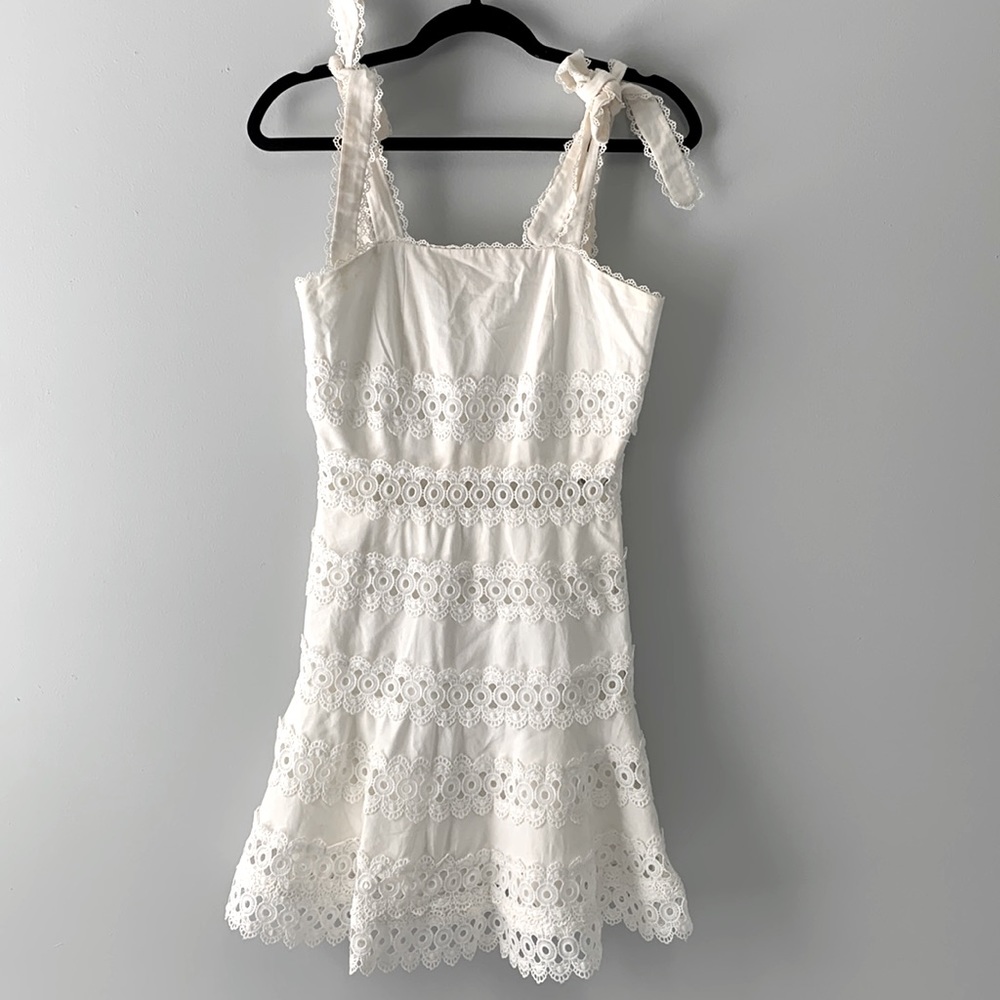 Pretty Goodnight Macaroon White Eyelet Dress
